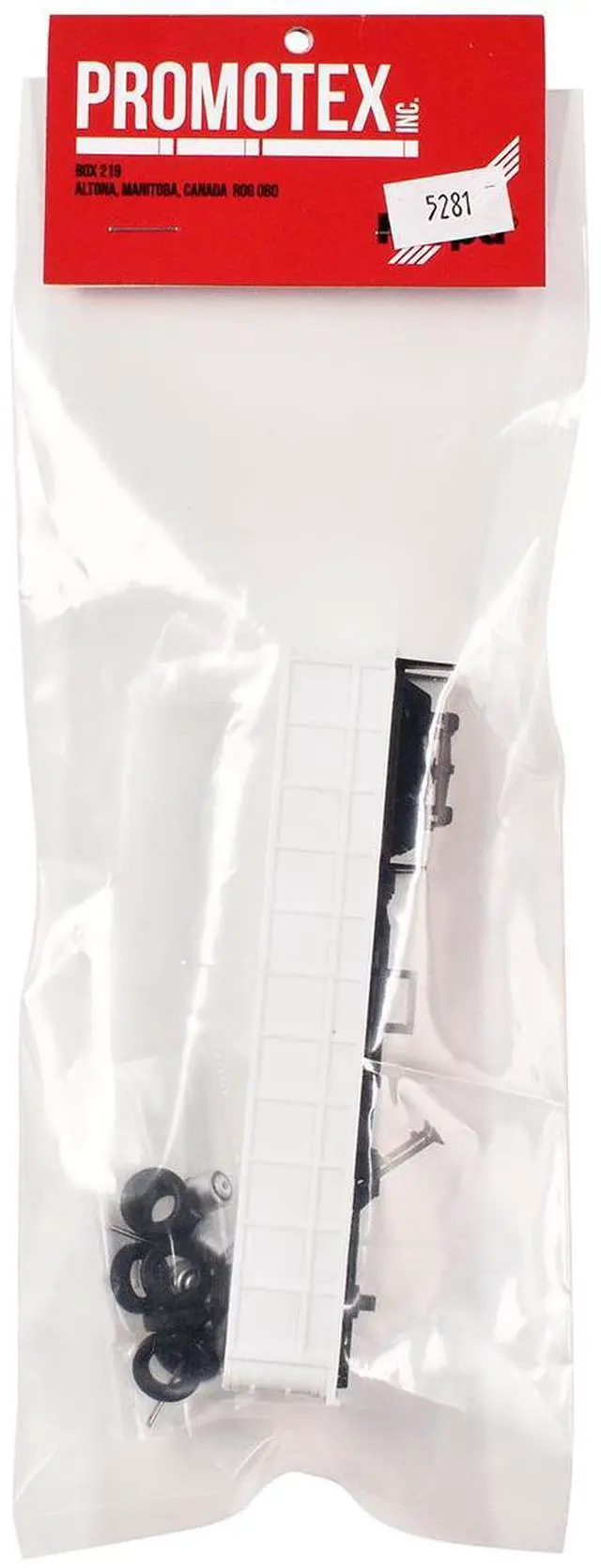 Alt view image 9 of 9 - 36ft Gravel Trailer White 1/87 (HO) Plastic Model by Promotex