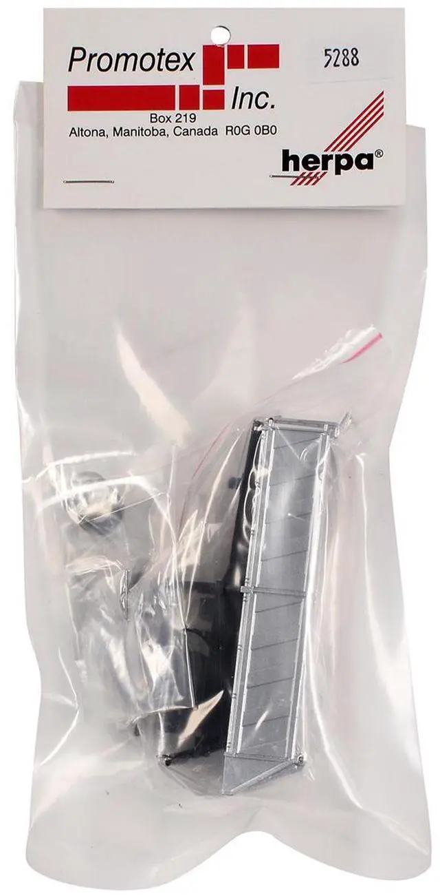 Alt view image 9 of 9 - 26ft Gravel Trailer Silver 1/87 (HO) Plastic Model by Promotex