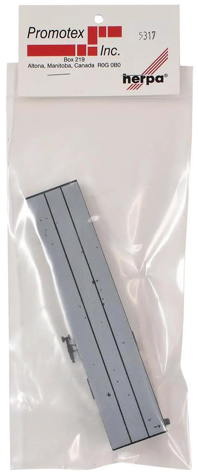 Alt view image 9 of 9 - 40ft 3-Axle Flatbed Trailer Gray Top 1/87 (HO) Plastic Model by Promotex