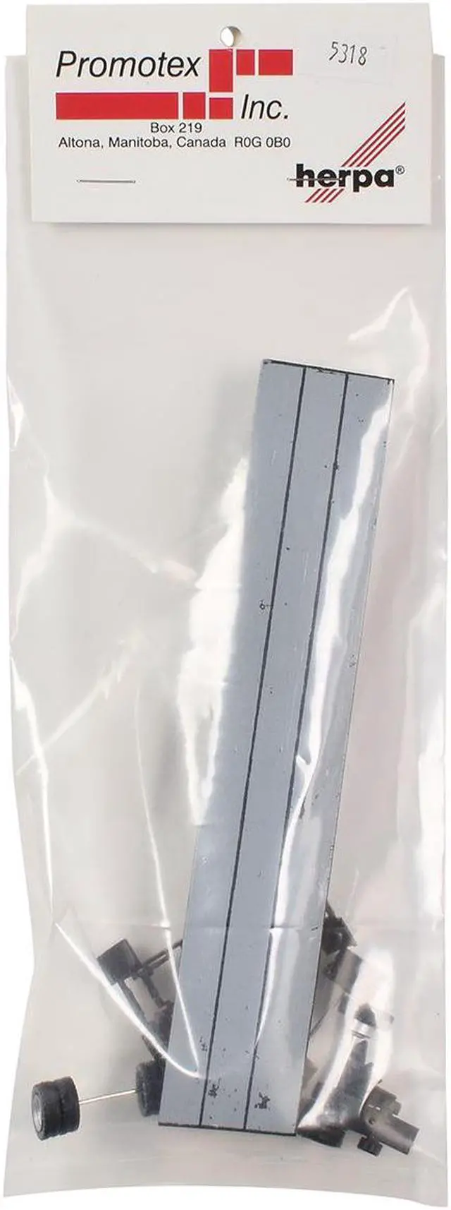 Alt view image 8 of 9 - 48ft 3-Axle Flatbed Trailer Gray Top 1/87 (HO) Plastic Model by Promotex