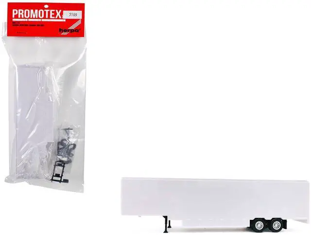 Alt view image 9 of 9 - 48ft Moving Van Trailer Light Gray 1/87 (HO) Plastic Model by Promotex