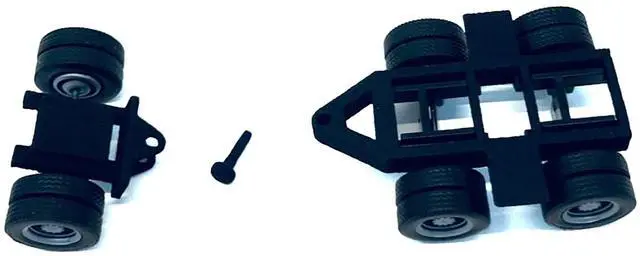 Alt view image 7 of 9 - Lowboy Dual Axle Booster with Integrated Rear Axle (2 Sets) 1/87 (HO) Plastic Model by Promotex