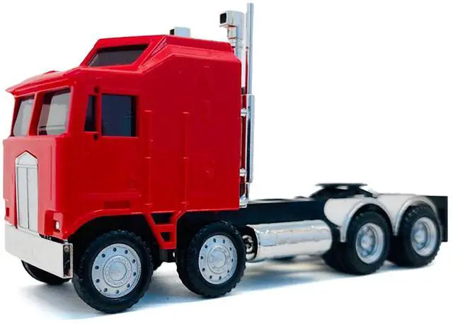 Alt view image 7 of 9 - K100 5 Bar Grill Twin Steer Truck Tractor Red 1/87 (HO) Plastic Model Car by Promotex