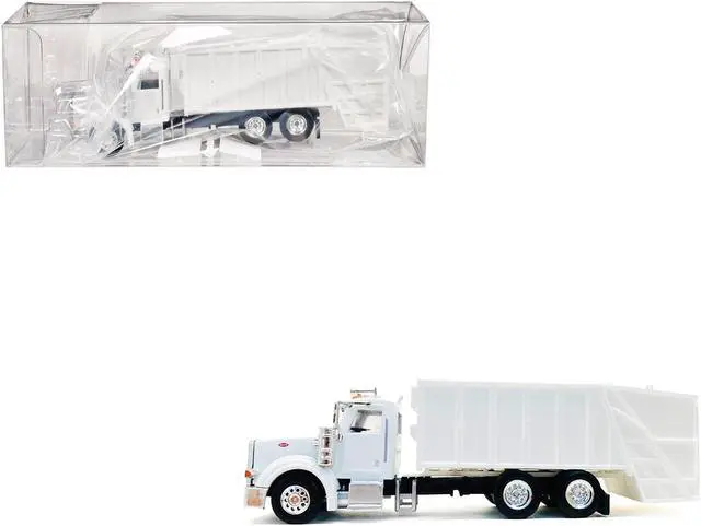 Alt view image 8 of 9 - Peterbilt 367 Garbage Truck White 1/87 (HO) Plastic Model Car by Promotex