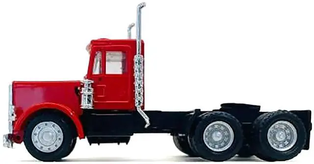 Alt view image 7 of 9 - Peterbilt Short Day Cab Red 1/87 (HO) Scale Plastic Model Car by Promotex
