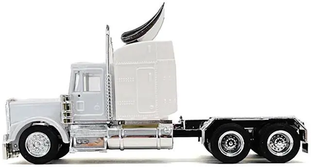 Alt view image 7 of 9 - Kenworth W900 Sleeper Cab White 1/87 (HO) Scale Plastic Model Car by Promotex