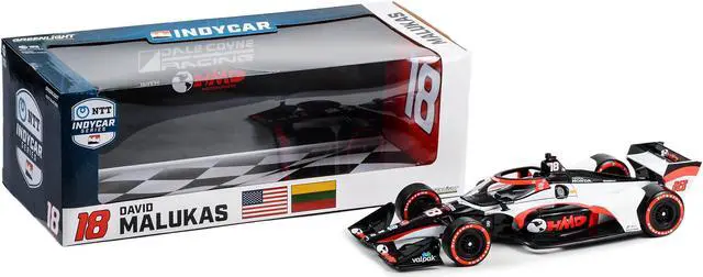 Alt view image 4 of 5 - Dallara IndyCar #18 David Malukas "HMD Trucking" Dale Coyne Racing with HMD Motorsports 1/18 Diecast Model Car by Greenlight