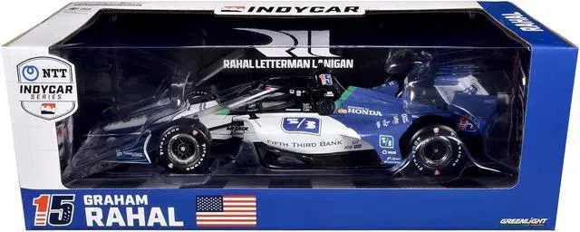 Alt view image 6 of 6 - Dallara IndyCar #15 "Fifth Third Bank" Rahal Letterman Lanigan Racing "NTT IndyCar" (2024) 1/18 Die Cast Model Car by Greenlight
