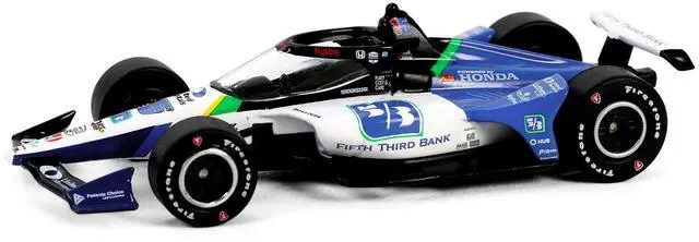 Alt view image 4 of 6 - Dallara IndyCar #15 "Fifth Third Bank" Rahal Letterman Lanigan Racing "NTT IndyCar" (2024) 1/64 Die Cast Model Car by Greenlight