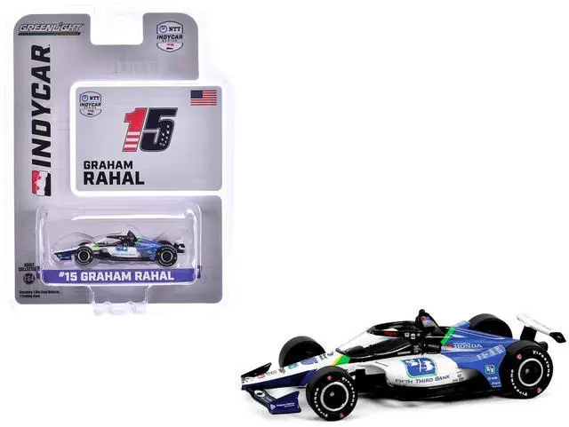 Alt view image 5 of 6 - Dallara IndyCar #15 "Fifth Third Bank" Rahal Letterman Lanigan Racing "NTT IndyCar" (2024) 1/64 Die Cast Model Car by Greenlight
