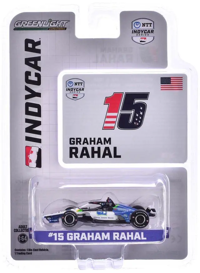 Alt view image 6 of 6 - Dallara IndyCar #15 "Fifth Third Bank" Rahal Letterman Lanigan Racing "NTT IndyCar" (2024) 1/64 Die Cast Model Car by Greenlight