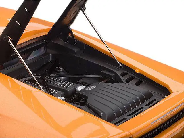 Alt view image 9 of 9 - Lamborghini Huracan LP610-4 Arancio Borealis 4-Layer/Pearl Metallic Orange 1/12 Model Car by Autoart