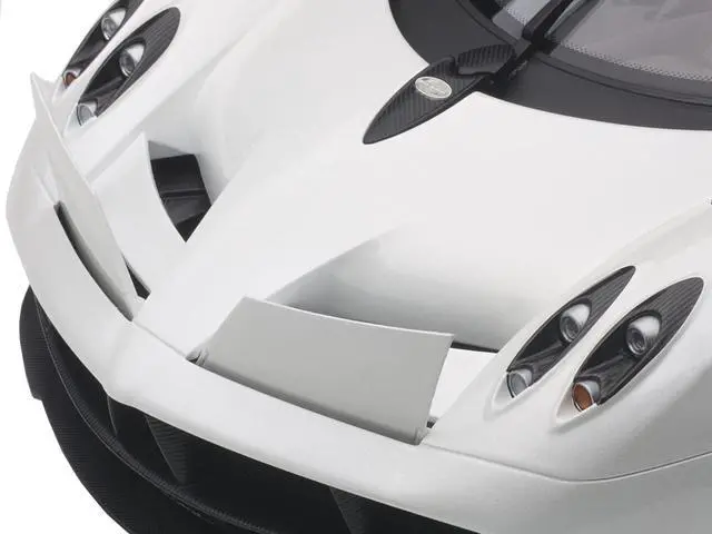 Alt view image 6 of 8 - Pagani Huayra White 1/12 Model Car by Autoart