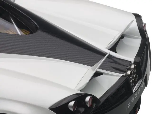 Alt view image 7 of 8 - Pagani Huayra White 1/12 Model Car by Autoart