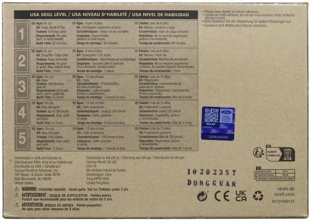 Alt view image 10 of 11 - Level 4 Model Kit 1971 Ford Mustang Mach 1 James Bond 007 "Diamonds Are Forever" (1971) Movie 1/25 Scale Model by Revell