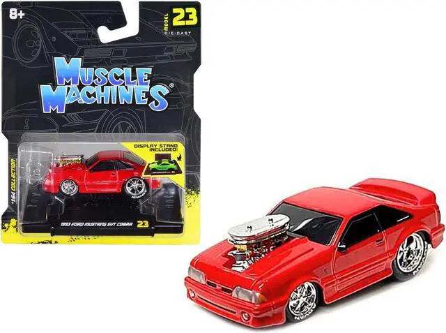 Alt view image 2 of 2 - 1993 Ford Mustang SVT Cobra Red 1/64 Diecast Model Car by Muscle Machines