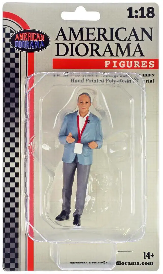 Alt view image 5 of 5 - "On-Air" Figure 2 for 1/18 Scale Models by American Diorama