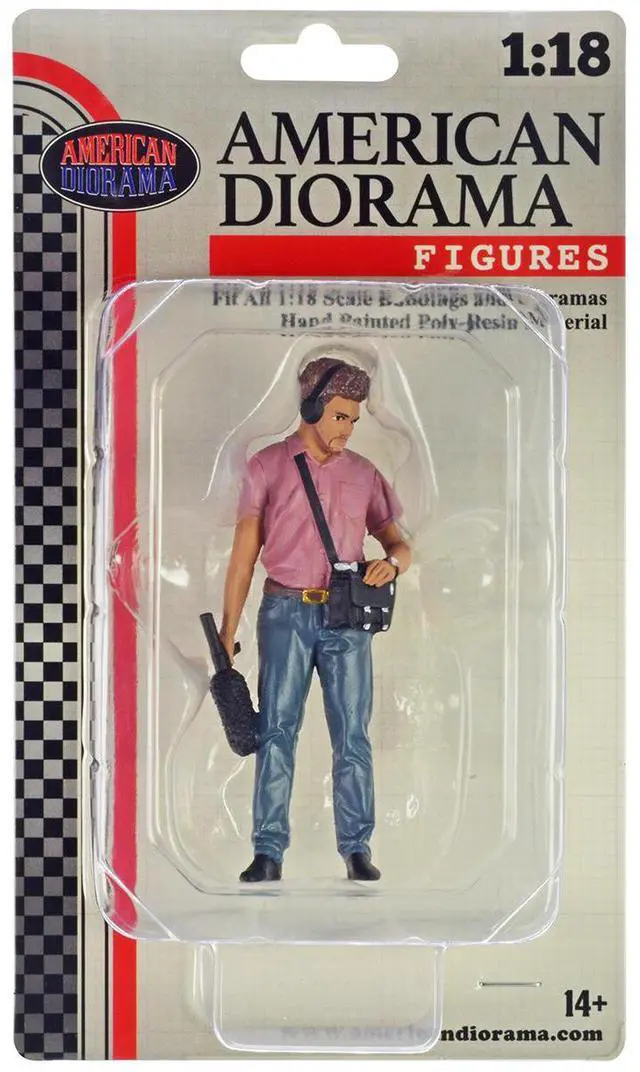 Alt view image 4 of 5 - "On-Air" Figure 4 for 1/18 Scale Models by American Diorama