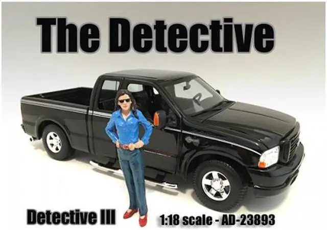 Alt view image 7 of 7 - American Diorama 23893 The Detective No.3 Figure for 1-18 Scale Models