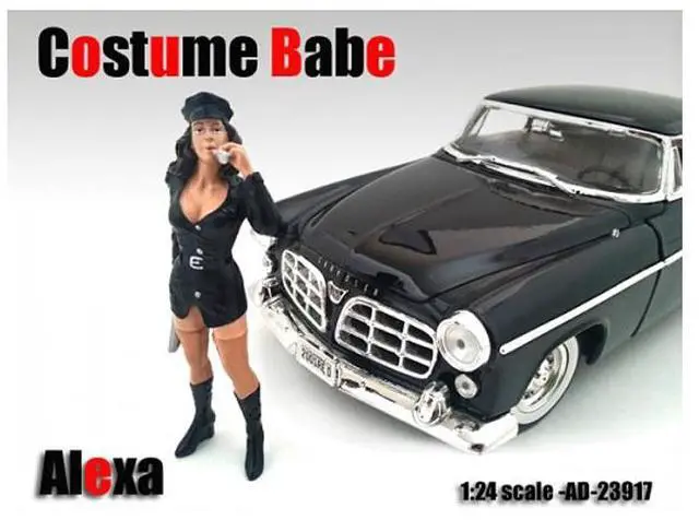 Alt view image 5 of 5 - Costume Babe Alexa Figure For 1/24 Scale Models by American Diorama