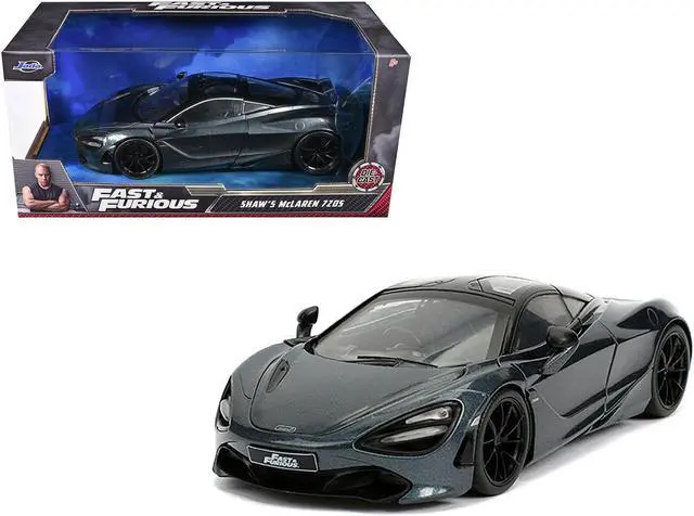 Alt view image 11 of 11 - Shaw's McLaren 720S RHD Metallic Gray "Fast & Furious Presents: Hobbs & Shaw" (2019) Movie 1/24 Diecast Model Car Jada