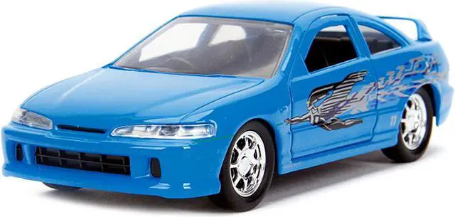 Alt view image 7 of 8 - Mia's Acura Integra Light Blue with Graphics "Fast & Furious" Movie 1/32 Diecast Model Car by Jada