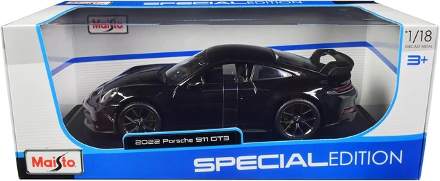Alt view image 5 of 7 - 2022 Porsche 911 GT3 Black Metallic "Special Edition" 1/18 Diecast Model Car by Maisto