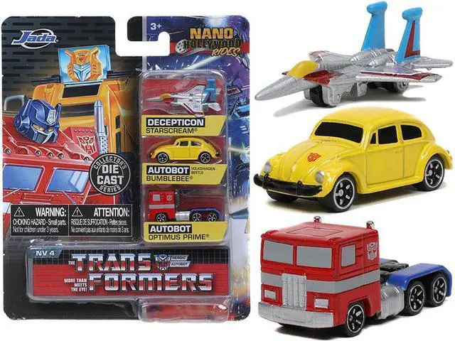 Alt view image 8 of 8 - "Transformers" 3 piece Set Release 2 "Nano Hollywood Rides" Diecast Models by Jada