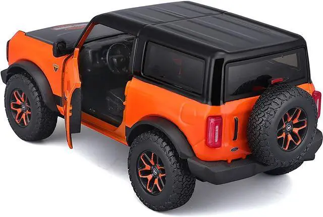 Alt view image 8 of 8 - 2021 Ford Bronco Badlands Orange and Black "Harley Davidson" "H-D Custom" Series 1/24 Diecast Model Car by Maisto