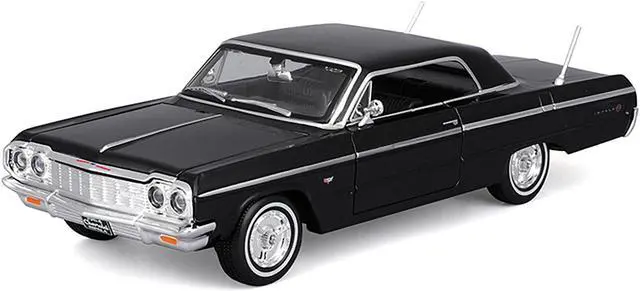Alt view image 5 of 7 - 1964 Chevrolet Impala SS Black "Special Edition" Series 1/26 Diecast Model Car by Maisto