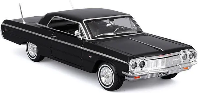 Alt view image 6 of 7 - 1964 Chevrolet Impala SS Black "Special Edition" Series 1/26 Diecast Model Car by Maisto