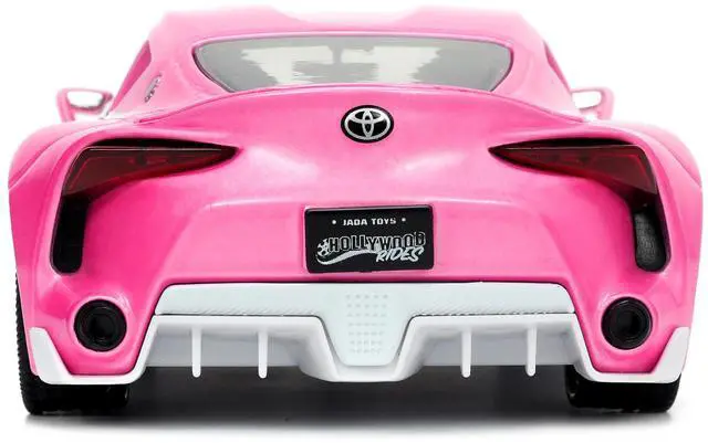 Alt view image 13 of 16 - Toyota FT-1 Concept Pink Metallic and Pink Ranger Diecast Figurine "Power Rangers" "Hollywood Rides" Series 1/24 Diecast Model Car by Jada