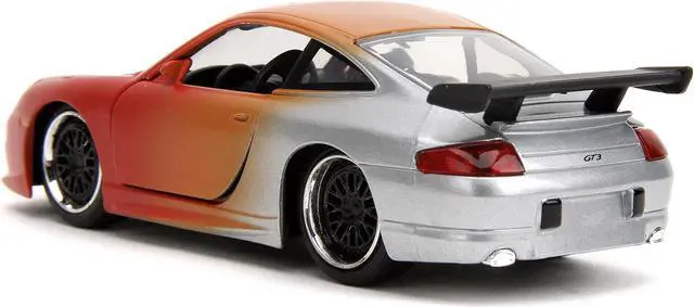 Alt view image 10 of 11 - Porsche 911 GT3 RS Matt Orange and Silver Metallic "Pink Slips" Series 1/32 Diecast Model Car by Jada