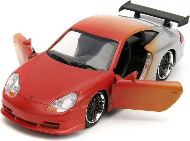Alt view image 11 of 11 - Porsche 911 GT3 RS Matt Orange and Silver Metallic "Pink Slips" Series 1/32 Diecast Model Car by Jada