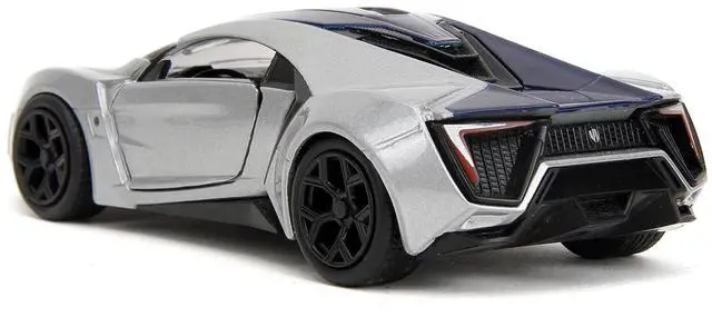 Alt view image 8 of 11 - Lykan Hypersport Silver Metallic and Purple "Pink Slips" Series 1/32 Diecast Model Car by Jada