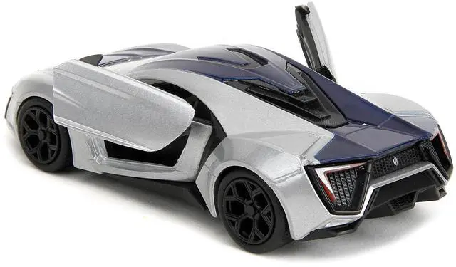 Alt view image 10 of 11 - Lykan Hypersport Silver Metallic and Purple "Pink Slips" Series 1/32 Diecast Model Car by Jada