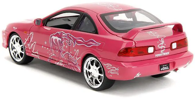 Alt view image 7 of 11 - 1995 Honda Integra Type R Pink with Graphics "Fast & Furious Remix" Series 1/32 Diecast Model Car by Jada