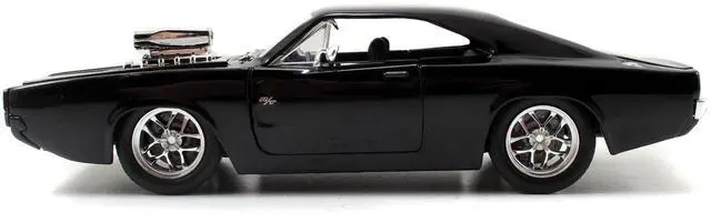 Alt view image 7 of 11 - Model Kit Dodge Charger R/T Black and Figure "Fast & Furious" Movie "Build N' Collect" Series 1/24 Diecast Model Car by Jada