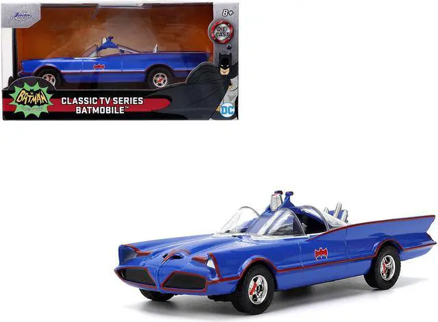 Alt view image 11 of 11 - 1966 Batmobile Blue "Batman" (1966-1968) Classic TV Series "Hollywood Rides" Series 1/32 Diecast Model Car by Jada
