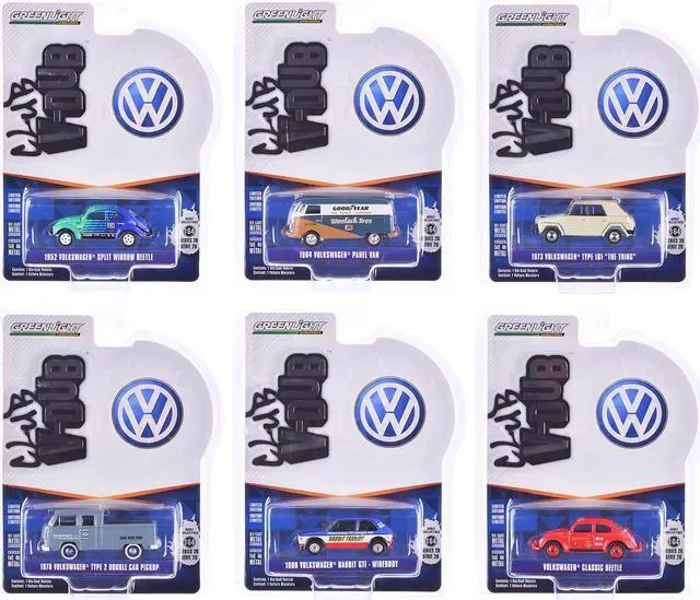 Alt view image 8 of 9 - "Club Vee-Dub" Series 20 Set of 6 pieces 1/64 Diecast Model Cars by Greenlight