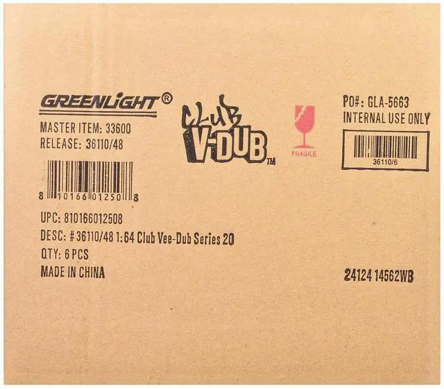 Alt view image 9 of 9 - "Club Vee-Dub" Series 20 Set of 6 pieces 1/64 Diecast Model Cars by Greenlight