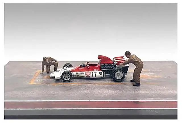 Alt view image 4 of 6 - "Race Day" Two Diecast Figures Set 5 for 1/43 Scale Models by American Diorama