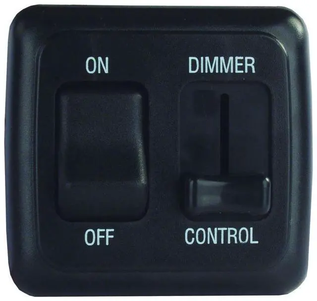 Alt view image 4 of 4 - JR Products 12275 Dimmer/On-Off Switch - Black