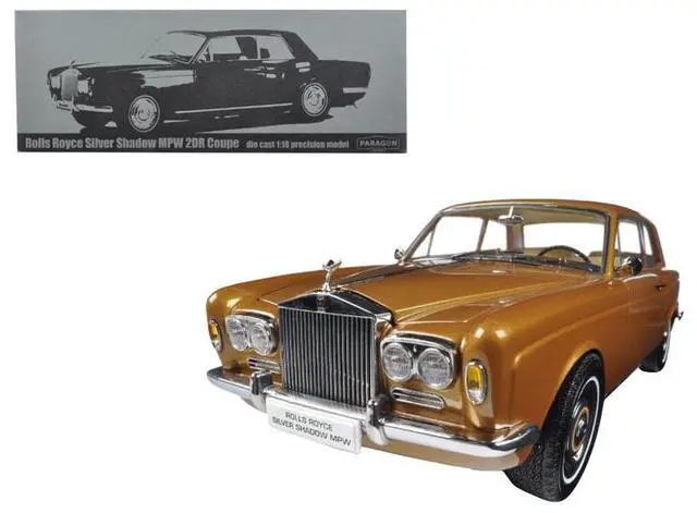 Alt view image 7 of 7 - 1968 Rolls Royce Silver Shadow Bronze 1/18 Diecast Model Car by Paragon
