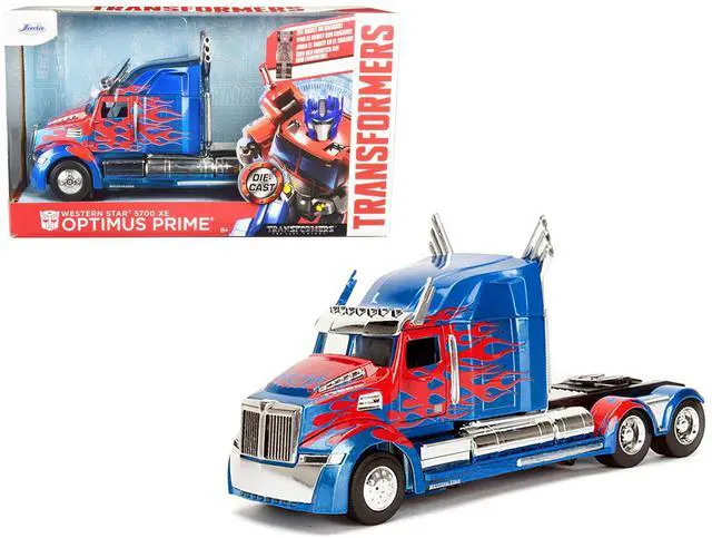 Alt view image 10 of 10 - Western Star 5700 XE Phantom Optimus Prime "Transformers" Movie 1/24 Diecast Model Car by Jada