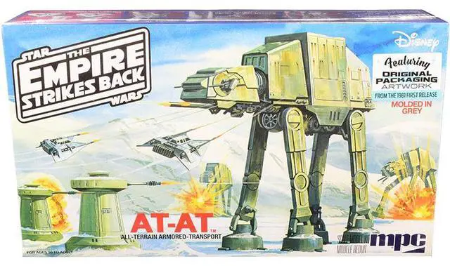 Alt view image 6 of 6 - Skill 2 Model Kit AT-AT (All-Terrain Armored-Transport) "Star Wars: The Empire Strikes Back" (1980) Movie 1/100 Scale Model by MPC