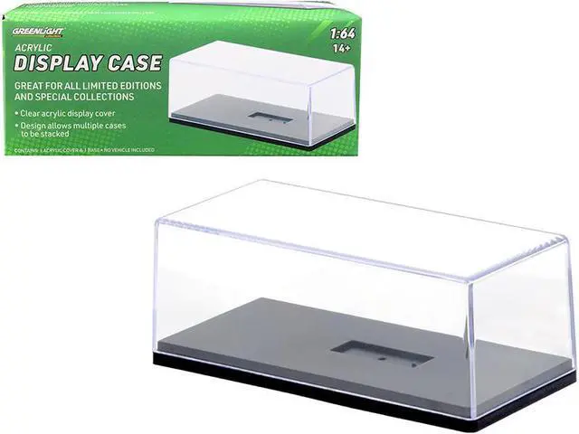 Alt view image 11 of 11 - acrylic display show case with plastic base for 1/64 scale model cars by greenlight 55025