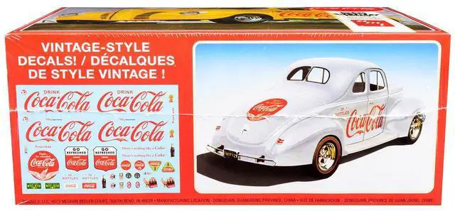 Alt view image 10 of 10 - Skill 3 Model Kit 1940 Ford Coupe "Coca-Cola" 1/25 Scale Model by AMT
