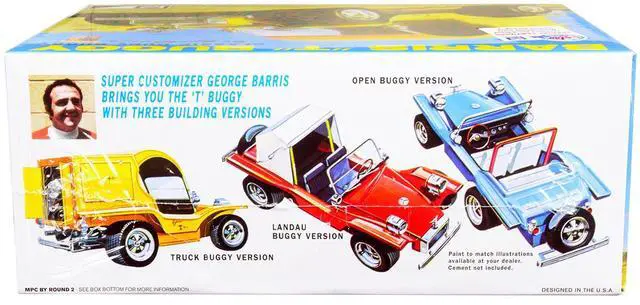 Alt view image 11 of 12 - Skill 2 Model Kit George Barris "T" Classic Dune Buggy 3-in-1 Kit 1/25 Scale Model by MPC