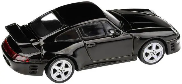 Alt view image 4 of 7 - 1995 RUF CTR2 Black 1/64 Diecast Model Car by Paragon